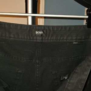 Boss Charcoal Stretch Trousers